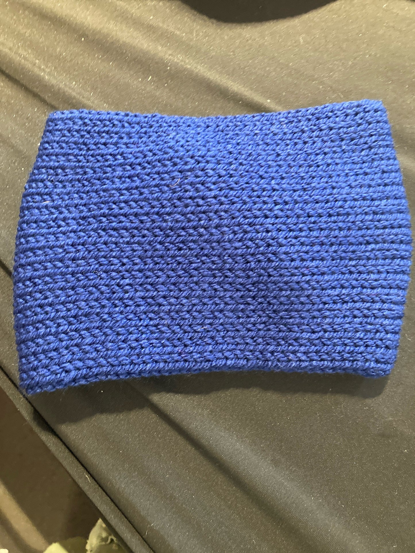 Wide knitted ear warmer, twisted headband made with aran wool, knitted headband