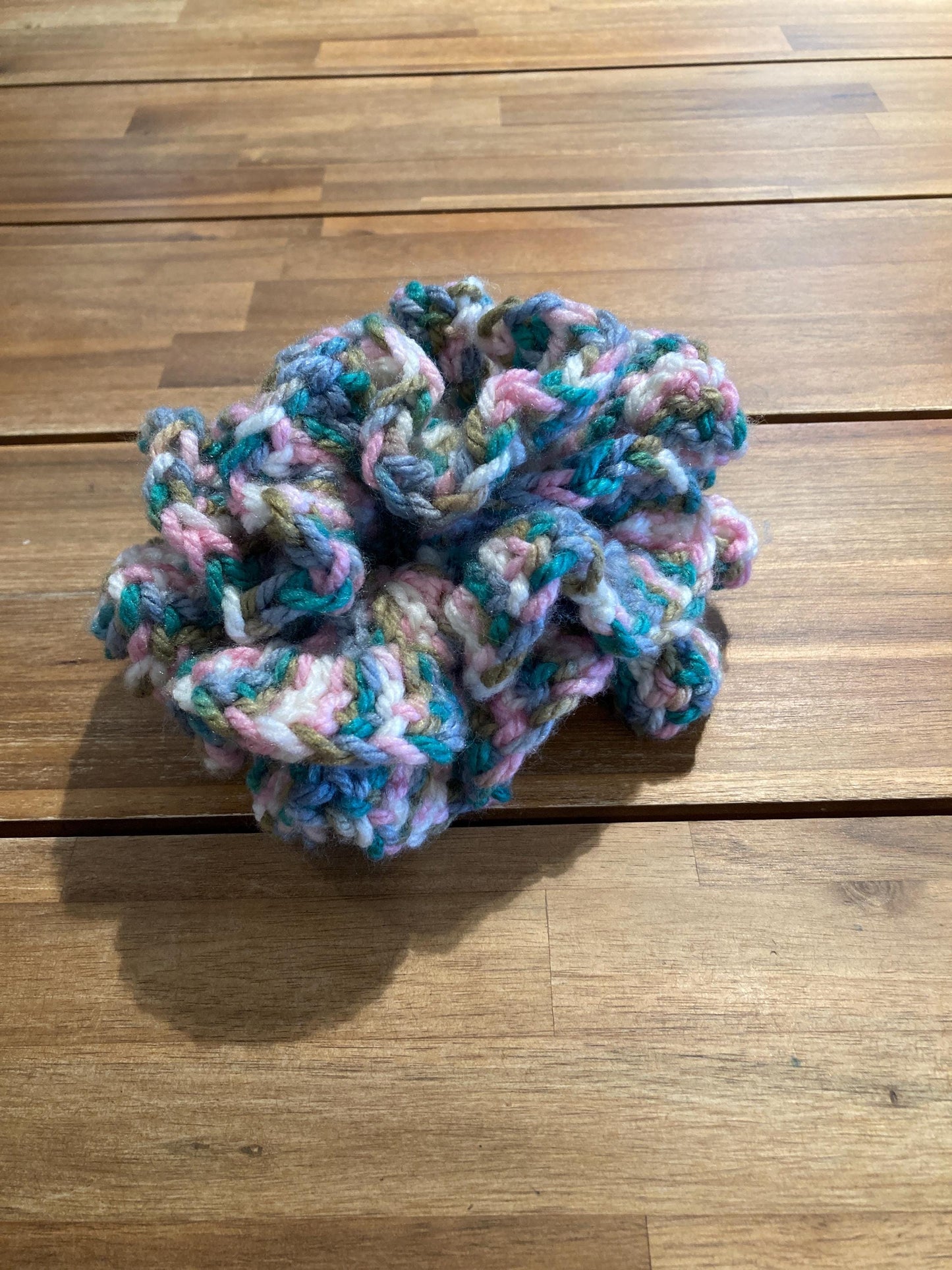 Multi colored sensory fidget ball, crochet silent fidget, large size tactile toy, gift for calming anxiety and stress, multicolored